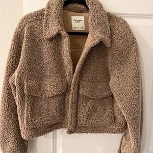 Abercrombie & Fitch Brown Sherpa Jacket